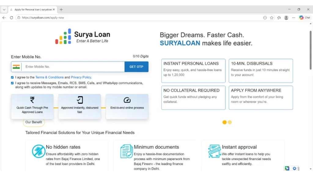 Surya Loan User Registration