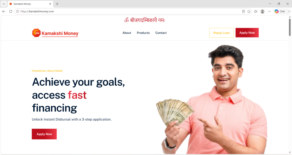 Kamakshi Money Home Page